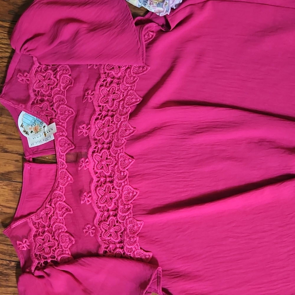 Pink and Patterned Tops - Picture 2 of 3